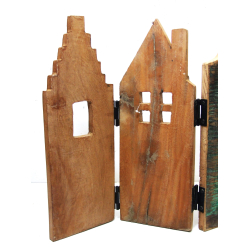 Domek Domki z egzotycznego drewna dekoracja stojąca